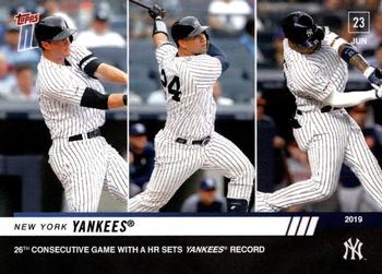 2019 Topps Now #427 New York Yankees Front