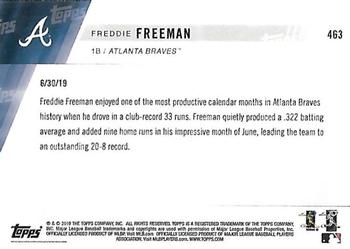2019 Topps Now #463 Freddie Freeman Back