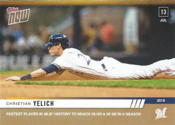 2019 Topps Now #505 Christian Yelich Front