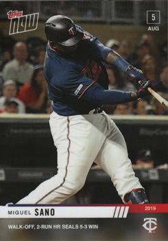 2019 Topps Now #641 Miguel Sano Front