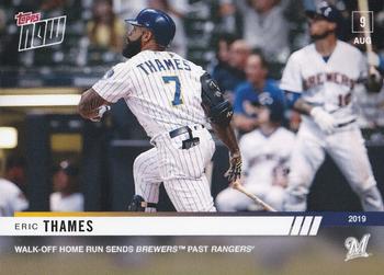 2019 Topps Now #663 Eric Thames Front