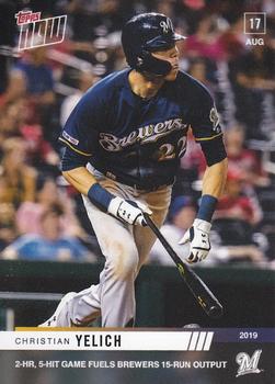 2019 Topps Now #703 Christian Yelich Front