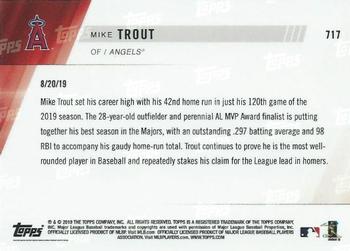 2019 Topps Now #717 Mike Trout Back