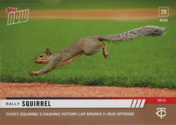 2019 Topps Now #724 Rally Squirrel Front