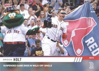 2019 Topps Now #732 Brock Holt Front