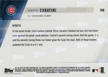 2019 Topps Now #766 Victor Caratini Back