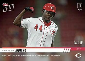 2019 Topps Now #693 Aristides Aquino Front