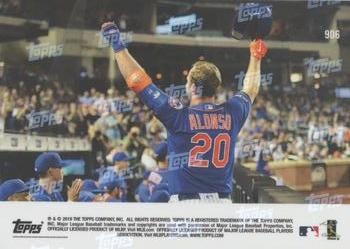 2019 Topps Now #906 Pete Alonso / Aaron Judge Back