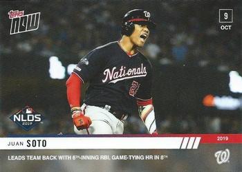 2019 Topps Now #993 Juan Soto Front