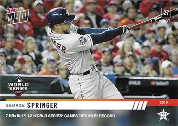 2019 Topps Now #1064 George Springer Front