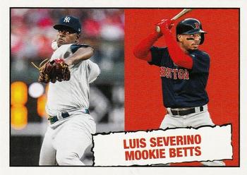 2019 Topps Throwback Thursday #34 Luis Severino / Mookie Betts Front