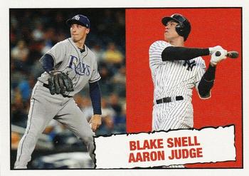 2019 Topps Throwback Thursday #36 Blake Snell / Aaron Judge Front
