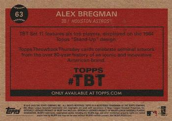 2019 Topps Throwback Thursday #63 Alex Bregman Back