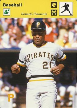 2005 Leaf - Sportscasters 35 Yellow Throwing-Ball #40 Roberto Clemente Front
