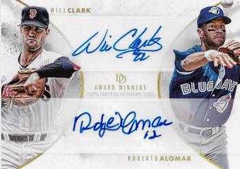 2018 Topps On-Demand Dynamic Duals - Award Winners Autographs #AW6-A Will Clark / Roberto Alomar Front