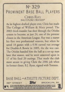 2006 Topps Turkey Red #329 Chris Ray Back