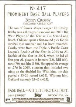 2006 Topps Turkey Red #417 Bobby Crosby Back