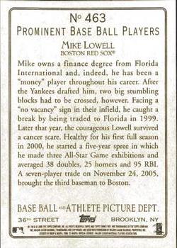 2006 Topps Turkey Red #463 Mike Lowell Back