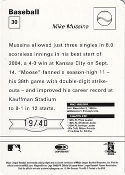 2005 Leaf - Sportscasters 40 Green Throwing-Ball #30 Mike Mussina Back