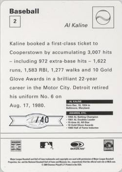 2005 Leaf - Sportscasters 40 Red Leaping-Ball #2 Al Kaline Back