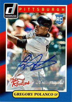 2014 Donruss The Rookies - Signature Series #43 Gregory Polanco Front
