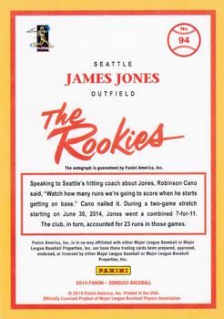 2014 Donruss The Rookies - Signature Series #94 James Jones Back