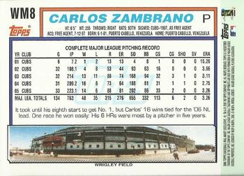 2006 Topps - Walmart #WM8 Carlos Zambrano Back