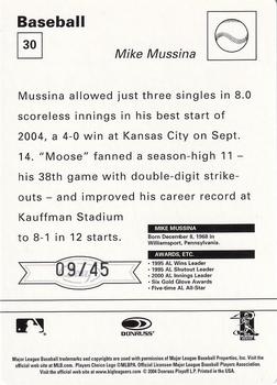 2005 Leaf - Sportscasters 45 Green Running-Ball #30 Mike Mussina Back