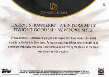 2018 Topps On-Demand Dynamic Duals - Teammates #T2 Darryl Strawberry / Dwight Gooden Back