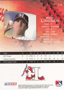 2006 TriStar Prospects Plus #14 Brad Lincoln Back