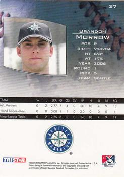 2006 TriStar Prospects Plus #37 Brandon Morrow Back