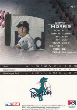 2006 TriStar Prospects Plus #44 Bryan Morris Back