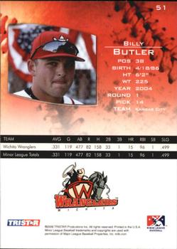 2006 TriStar Prospects Plus #51 Billy Butler Back