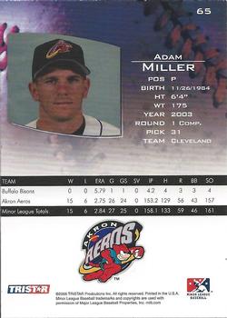 2006 TriStar Prospects Plus #65 Adam Miller Back