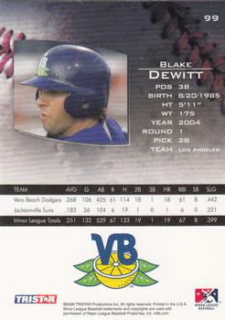 2006 TriStar Prospects Plus #99 Blake Dewitt Back