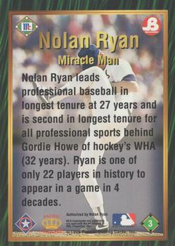 1996 Pacific McCormick & Brookshire's Nolan Ryan Career Highlights #3 Nolan Ryan Back