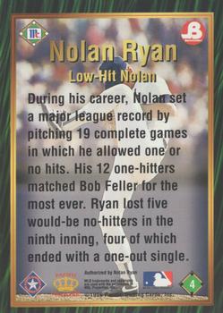 1996 Pacific McCormick & Brookshire's Nolan Ryan Career Highlights #4 Nolan Ryan Back
