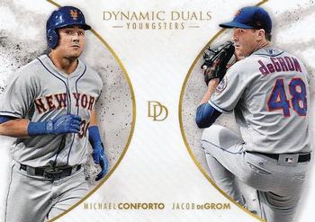 2018 Topps On-Demand Dynamic Duals - Youngsters #YG2 Michael Conforto / Jacob deGrom Front