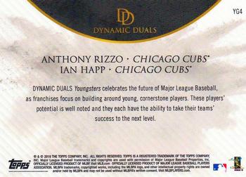 2018 Topps On-Demand Dynamic Duals - Youngsters #YG4 Anthony Rizzo / Ian Happ Back