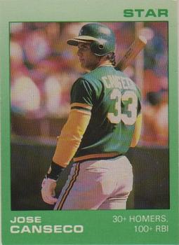 1988 Star Platinum #77 Jose Canseco Front