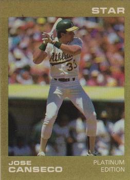 1988 Star Platinum - Promos #NNO Jose Canseco Front