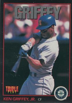 1993 Triple Play - Previews #1 Ken Griffey, Jr. Front