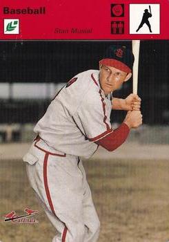 2005 Leaf - Sportscasters 50 Red Batting-Hat #45 Stan Musial Front