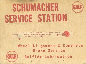 1949 Schumacher Service Station #NNO Joe Garagiola Back