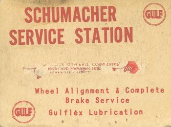 1949 Schumacher Service Station #NNO George 