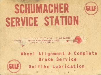 1949 Schumacher Service Station #NNO Red Schoendienst Back