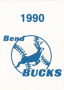 1990 Legoe Bend Bucks #NNO Title Card Front