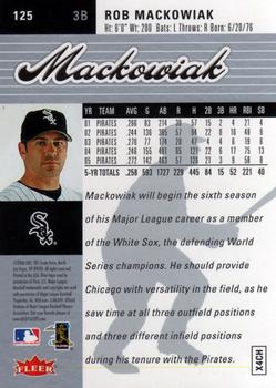 2006 Ultra #125 Rob Mackowiak Back