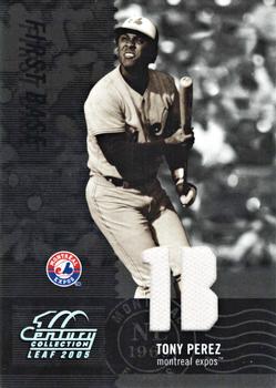 2005 Leaf Century - Material Fabric Position #23 Tony Perez Front