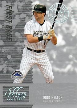 2005 Leaf Century - Post Marks Silver #17 Todd Helton Front